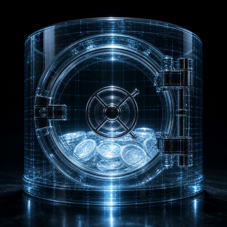 Transparent vault with digital coins for stablecoin regulation 2026