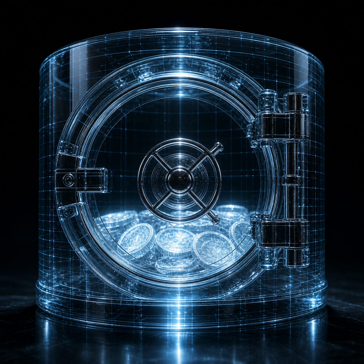 Transparent vault with digital coins for stablecoin regulation 2026